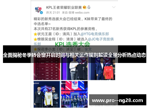 全面揭秘冬季转会窗开启时间与相关运作规则解读全景分析热点动态 全面揭秘冬季转会窗开启时间与相关运作规则解读全景分析热点动态