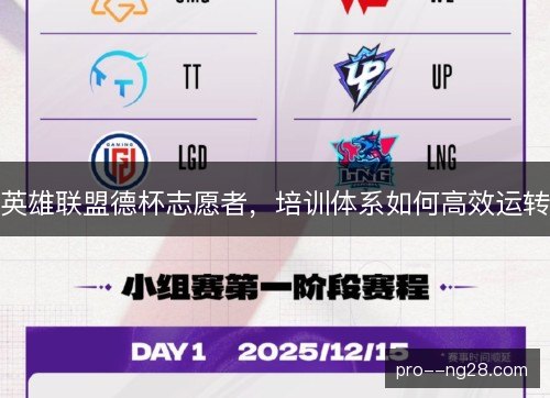 英雄联盟德杯志愿者，培训体系如何高效运转